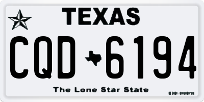 TX license plate CQD6194