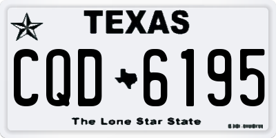TX license plate CQD6195