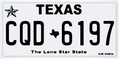TX license plate CQD6197