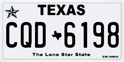 TX license plate CQD6198
