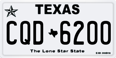 TX license plate CQD6200