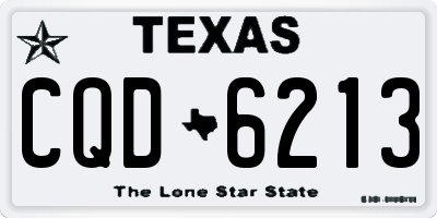 TX license plate CQD6213