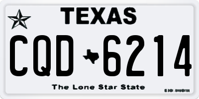 TX license plate CQD6214