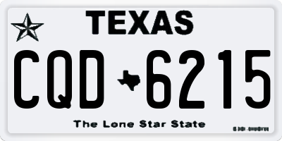 TX license plate CQD6215