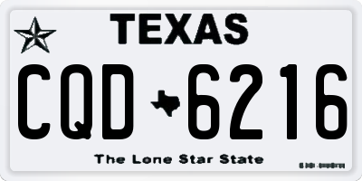TX license plate CQD6216