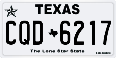TX license plate CQD6217