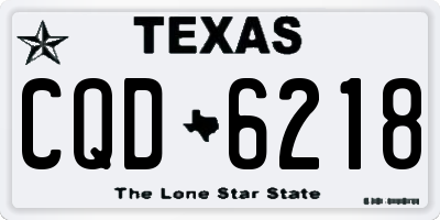 TX license plate CQD6218