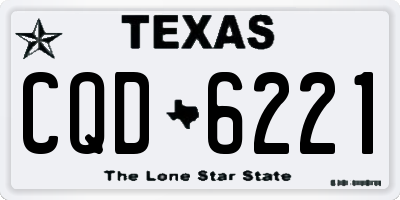 TX license plate CQD6221