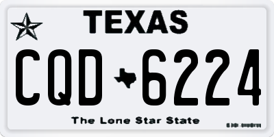 TX license plate CQD6224