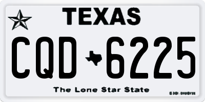 TX license plate CQD6225
