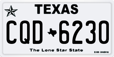 TX license plate CQD6230