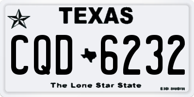 TX license plate CQD6232
