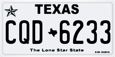 TX license plate CQD6233