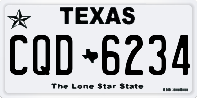 TX license plate CQD6234