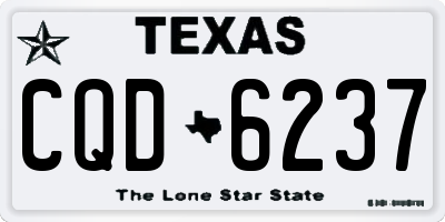 TX license plate CQD6237