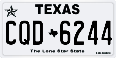 TX license plate CQD6244
