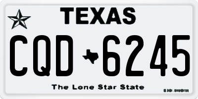 TX license plate CQD6245