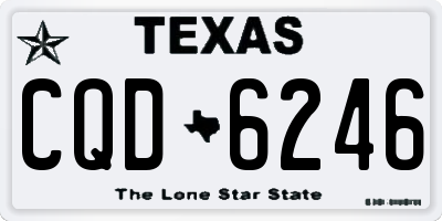 TX license plate CQD6246
