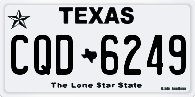 TX license plate CQD6249