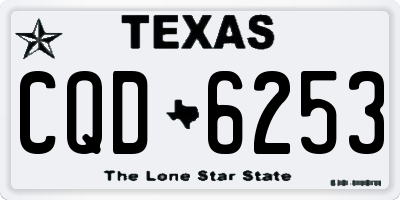 TX license plate CQD6253