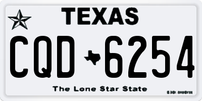 TX license plate CQD6254