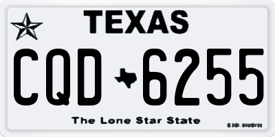 TX license plate CQD6255