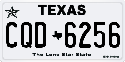 TX license plate CQD6256