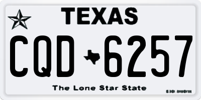 TX license plate CQD6257