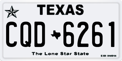 TX license plate CQD6261