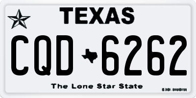 TX license plate CQD6262