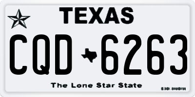 TX license plate CQD6263