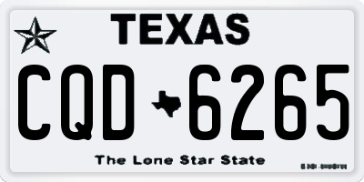 TX license plate CQD6265