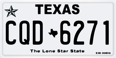 TX license plate CQD6271