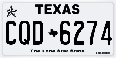 TX license plate CQD6274