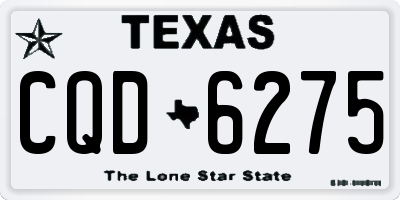 TX license plate CQD6275