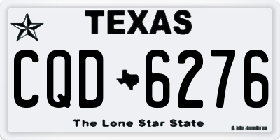 TX license plate CQD6276