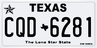 TX license plate CQD6281
