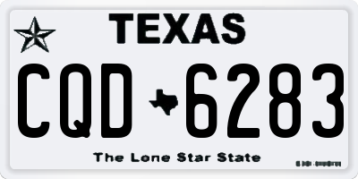 TX license plate CQD6283