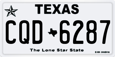 TX license plate CQD6287