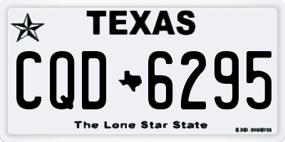 TX license plate CQD6295
