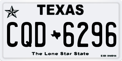 TX license plate CQD6296