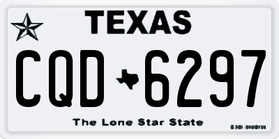 TX license plate CQD6297