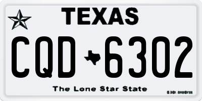 TX license plate CQD6302