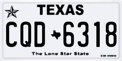 TX license plate CQD6318