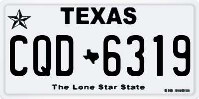 TX license plate CQD6319