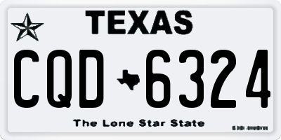 TX license plate CQD6324
