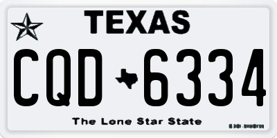 TX license plate CQD6334