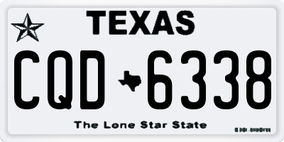 TX license plate CQD6338