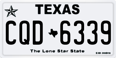 TX license plate CQD6339