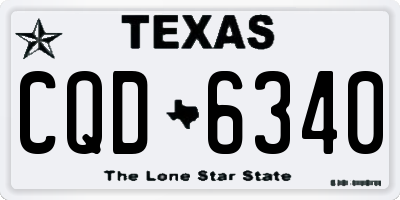 TX license plate CQD6340